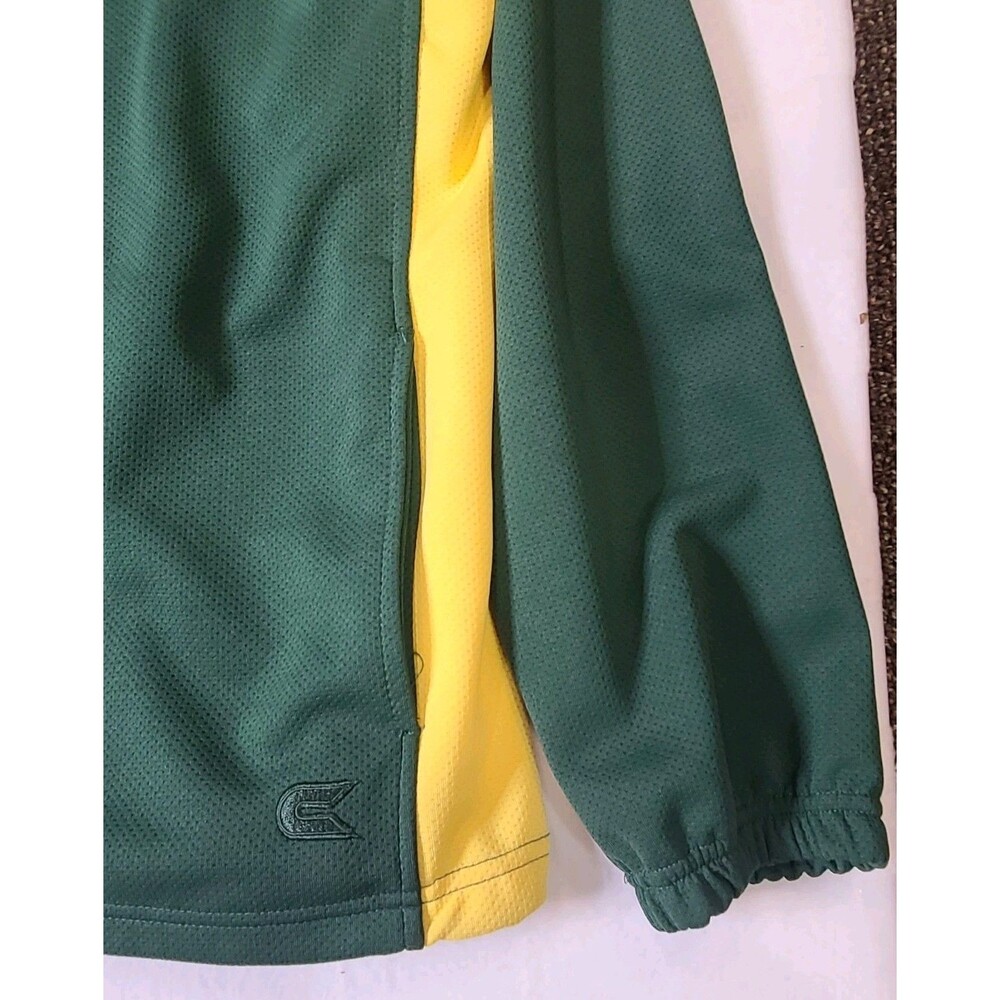 Oregon Ducks Colosseum Performance Full Zip Jacket XL Adj Hem Green/Yellow - Picture 5 of 11